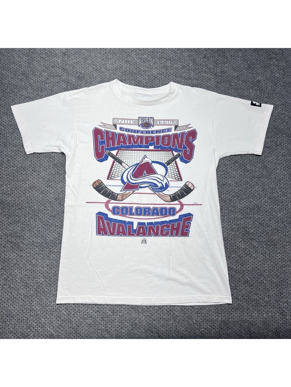 Vintage 1996 Starter Colorado Avalanche Stanley Cup Champions T-Shirt Medium
